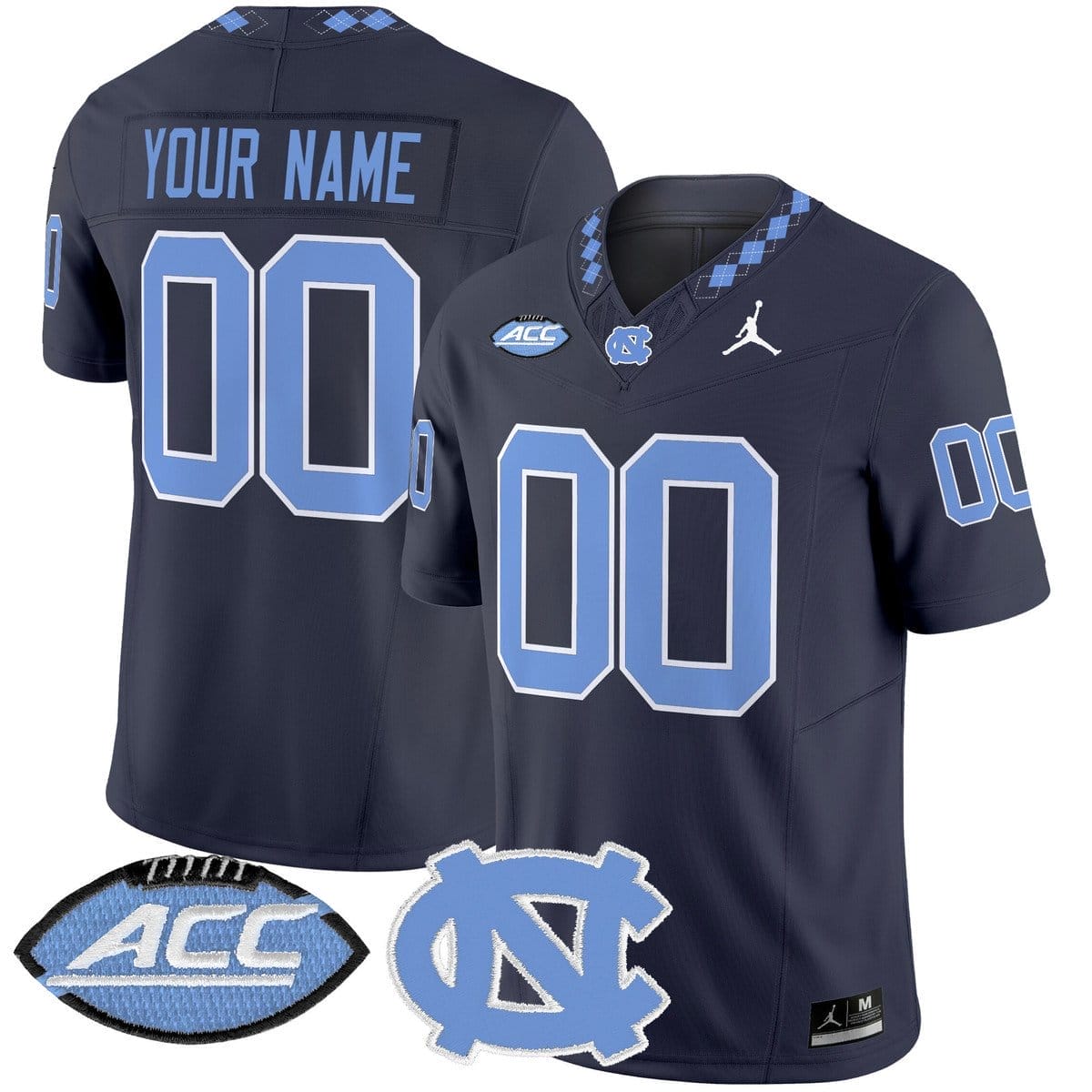 Custom North Carolina Tar Heels Jersey 2025 Vapor Limited Stitched - Image 5