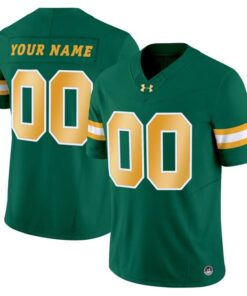 Custom North Dakota State Bison Jersey Name, Number Limited Stitched 9 Custom North Dakota State Bison Jersey Name Number Limited Stitched Green