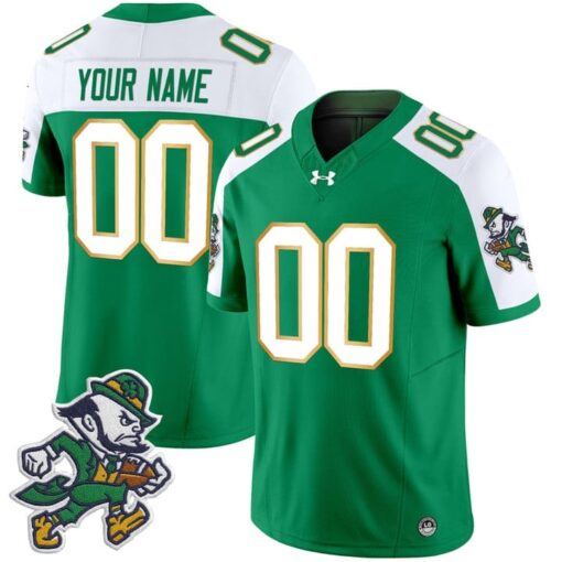 Custom Notre Dame Jersey Name, Number 2025 Gridiron Leprechaun Edition - Image 2