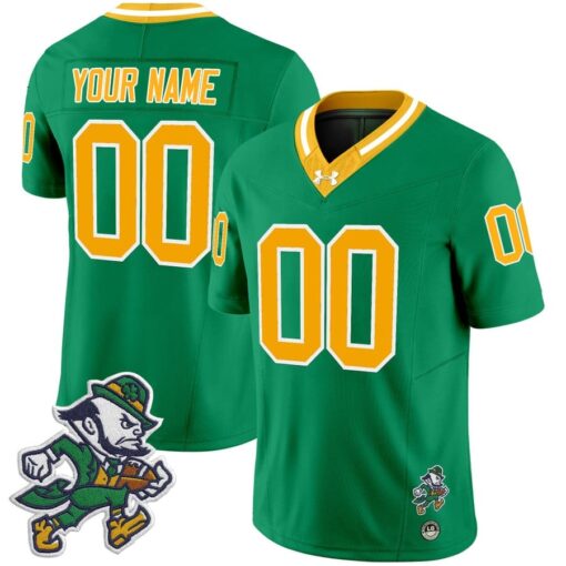 Custom Notre Dame Jersey Name, Number 2025 Gridiron Leprechaun Edition - Image 5