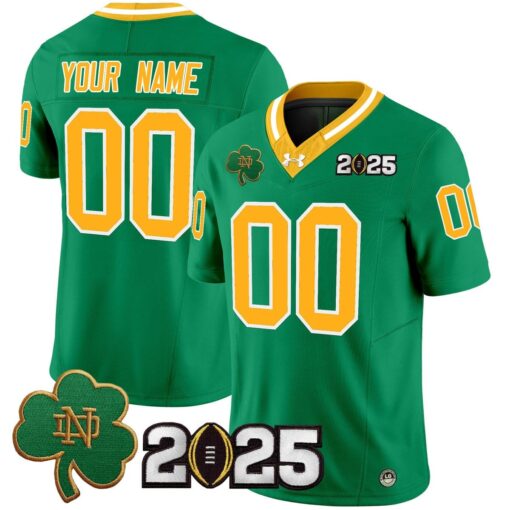 Custom Notre Dame Jersey Name, Number 2025 CFP Final Patch V3 Stitched - Image 4