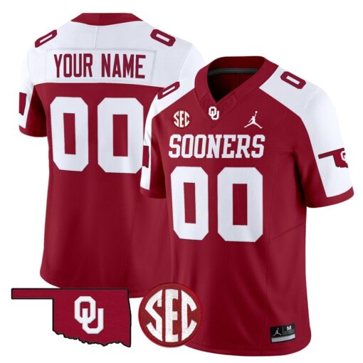 Custom Oklahoma Sooners Jersey Name, Number 2025 Limited Stitched - Image 3
