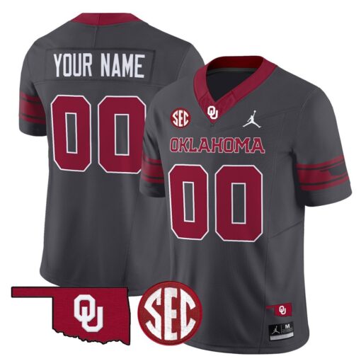 Custom Oklahoma Sooners Jersey Name, Number 2025 Limited Stitched - Image 4