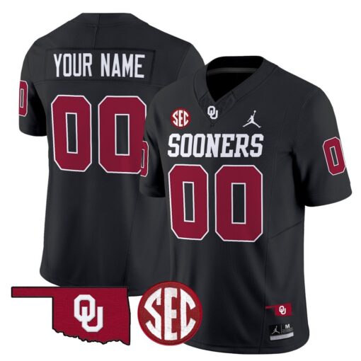 Custom Oklahoma Sooners Jersey Name, Number 2025 Limited Stitched
