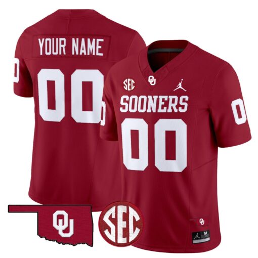 Custom Oklahoma Sooners Jersey Name, Number 2025 Limited Stitched - Image 5