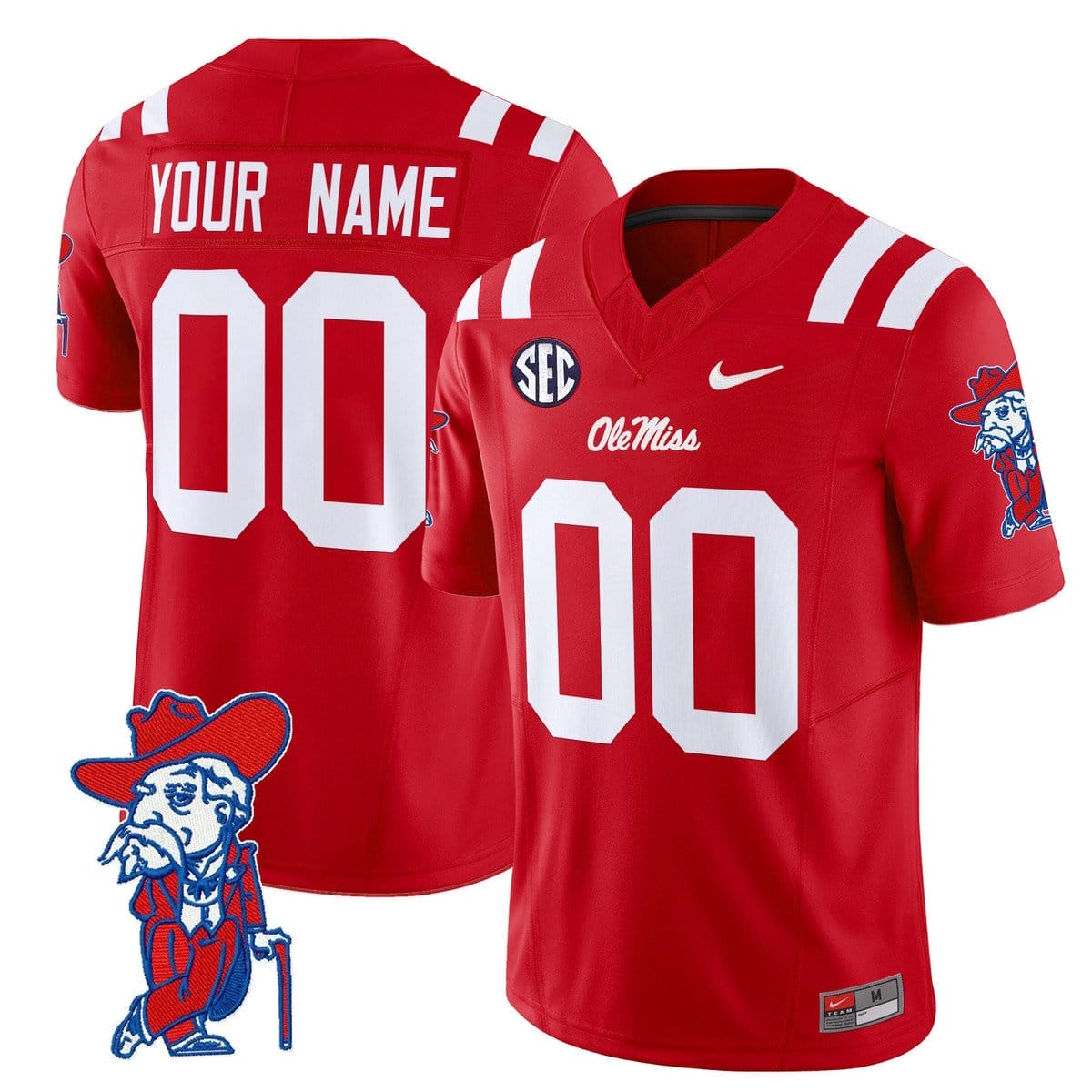 Custom Ole Miss Rebels Jersey Name, Number 2025 V2 Stitched - Image 3