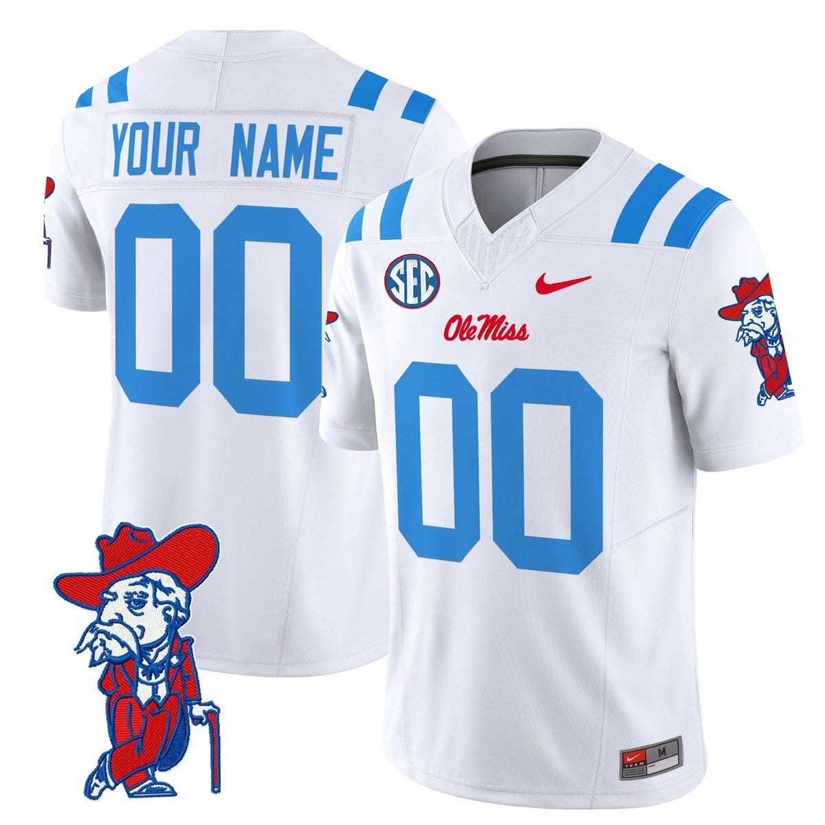 Custom Ole Miss Rebels Jersey Name, Number 2025 V2 Stitched - Image 5