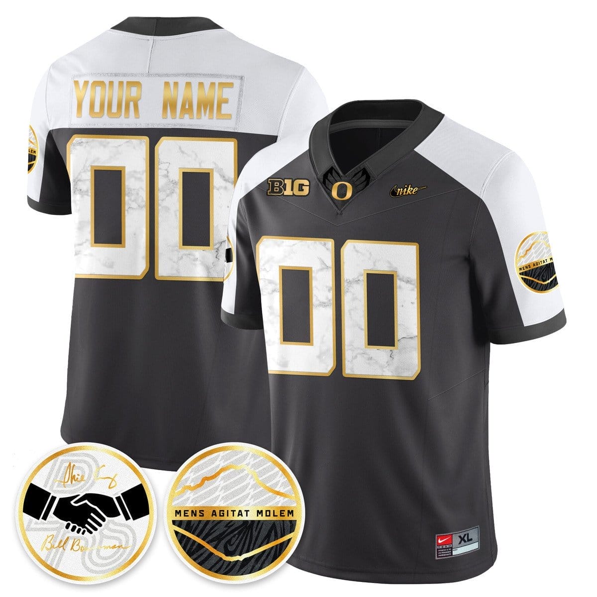 Custom Oregon Ducks Jersey Name, Number 2025 Shoe Duck Stitched - Image 3