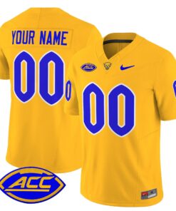 Alternative view of Custom Pittsburgh Panthers Jersey Name, Number 2025 Limited Stitched