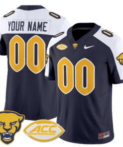 Custom Pittsburgh Panthers Jersey Name Number 2025 Limited Stitched Navy Alter