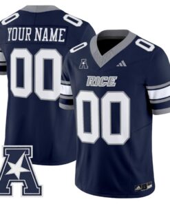 Alternative view of Custom Rice Owls Jersey Name, Number 2025 Vapor Limited Stitched Light Blue