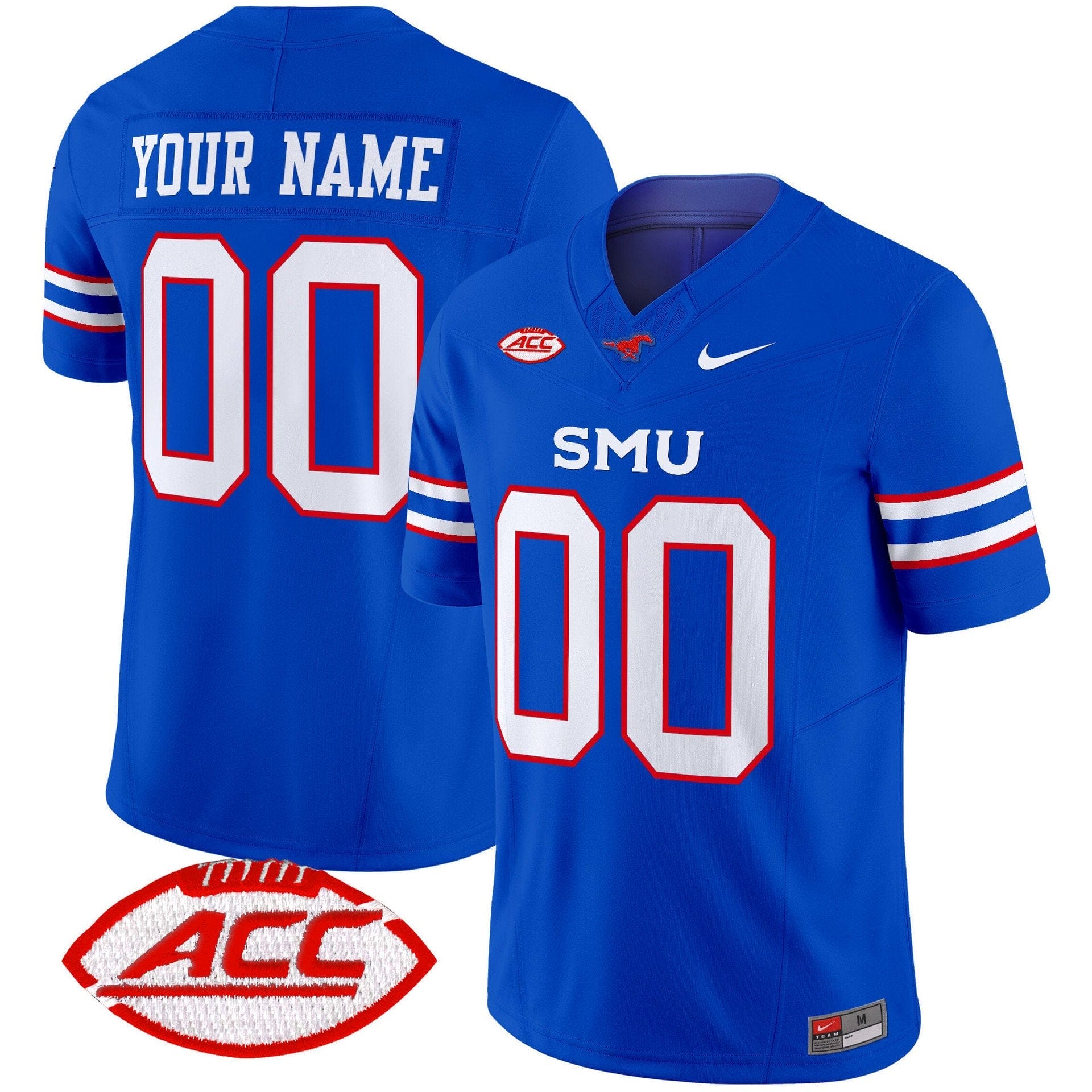Custom SMU Mustangs Jersey Name, Number 2025 Vapor Limited Stitched 3 Custom SMU Mustangs Jersey Name, Number 2025 Vapor Limited Stitched - Image 3