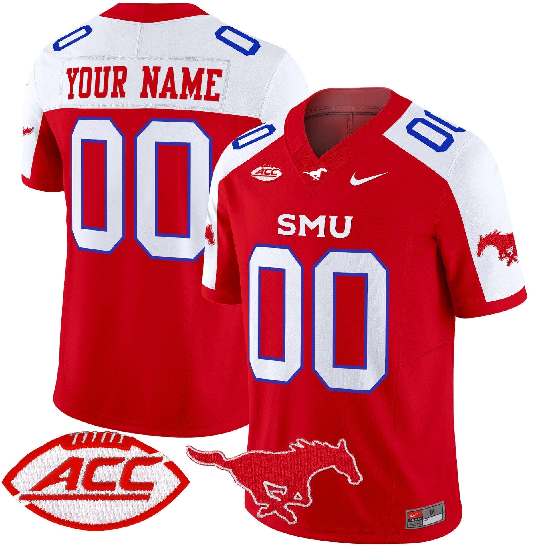 Custom SMU Mustangs Jersey Name, Number 2025 Vapor Limited Stitched 4 Custom SMU Mustangs Jersey Name, Number 2025 Vapor Limited Stitched - Image 4