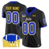 Custom South Dakota State Jersey Name Number Jackrabbits 2025 Stitched Black