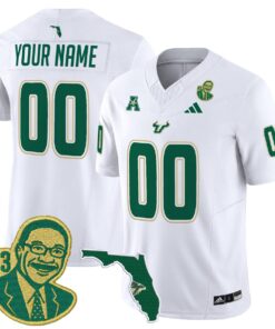 Alternative view of Custom South Florida Bulls Jersey Lee Roy Selmon Legacy Edition Stitched