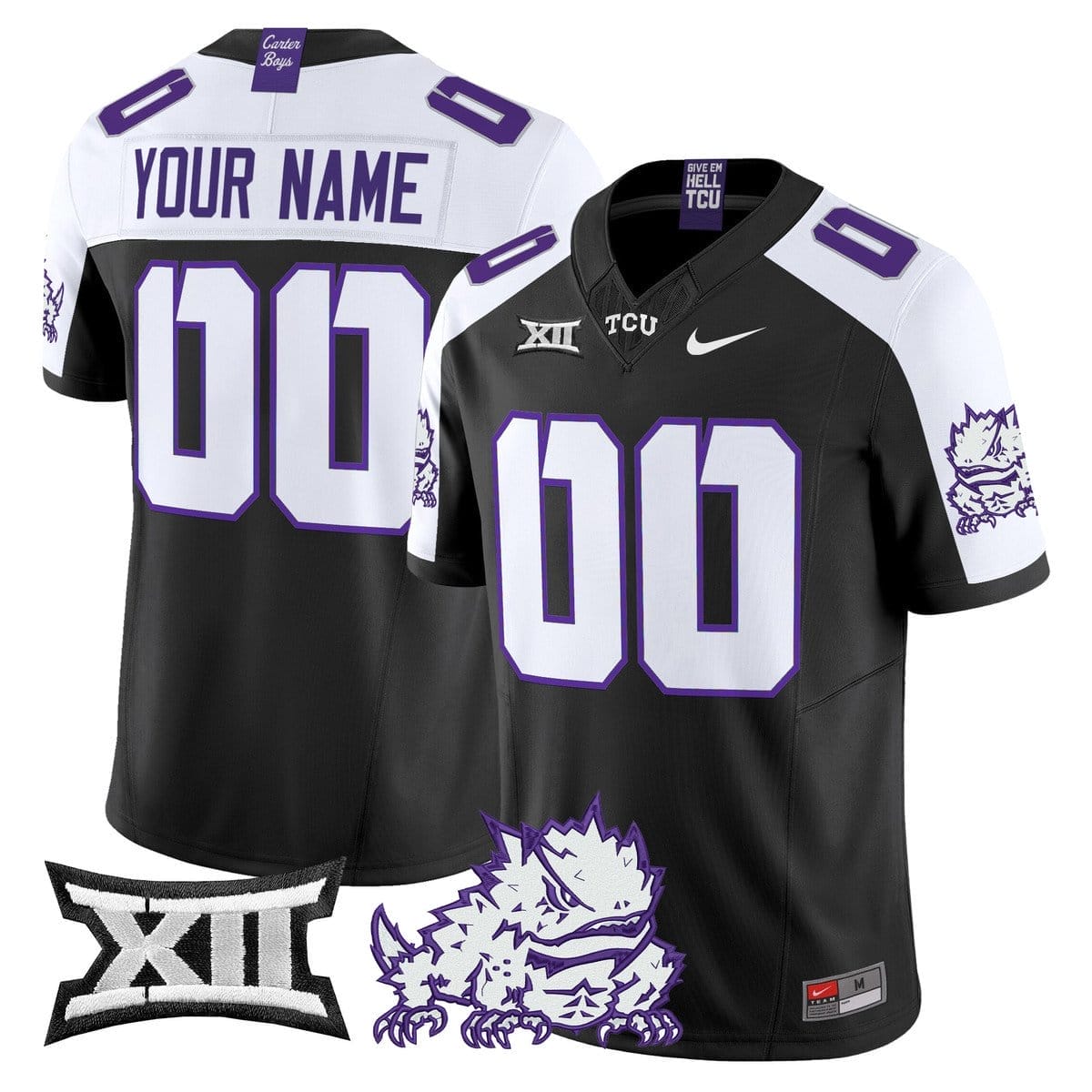 Custom TCU Horned Frogs Jersey Name, Number 2025 Limited Stitched - Image 3