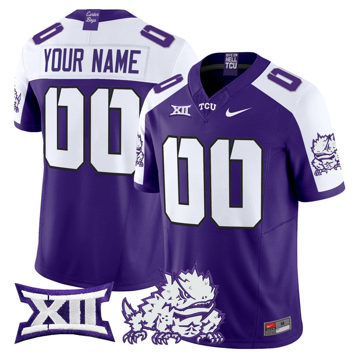 Custom TCU Horned Frogs Jersey Name, Number 2025 Limited Stitched - Image 4