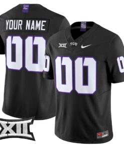 Custom TCU Horned Frogs Jersey Name, Number 2025 Limited Stitched