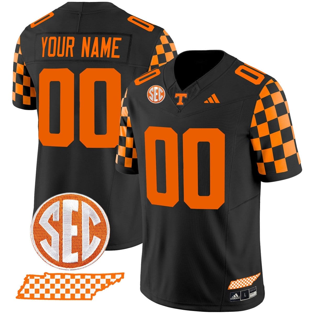 Custom Tennessee Vols Jersey Rebrand 2026 Checkerboard Stitched 1 Custom Tennessee Vols Jersey Rebrand 2026 Checkerboard Stitched