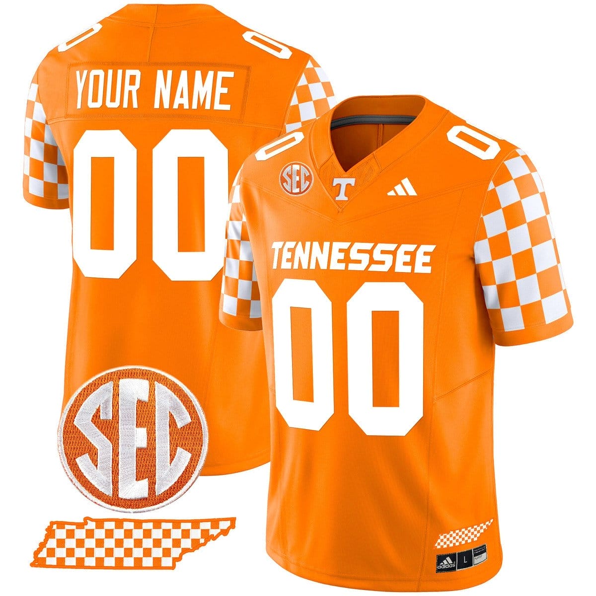 Custom Tennessee Vols Jersey Rebrand 2026 Checkerboard Stitched 5 Custom Tennessee Vols Jersey Rebrand 2026 Checkerboard Stitched - Image 5
