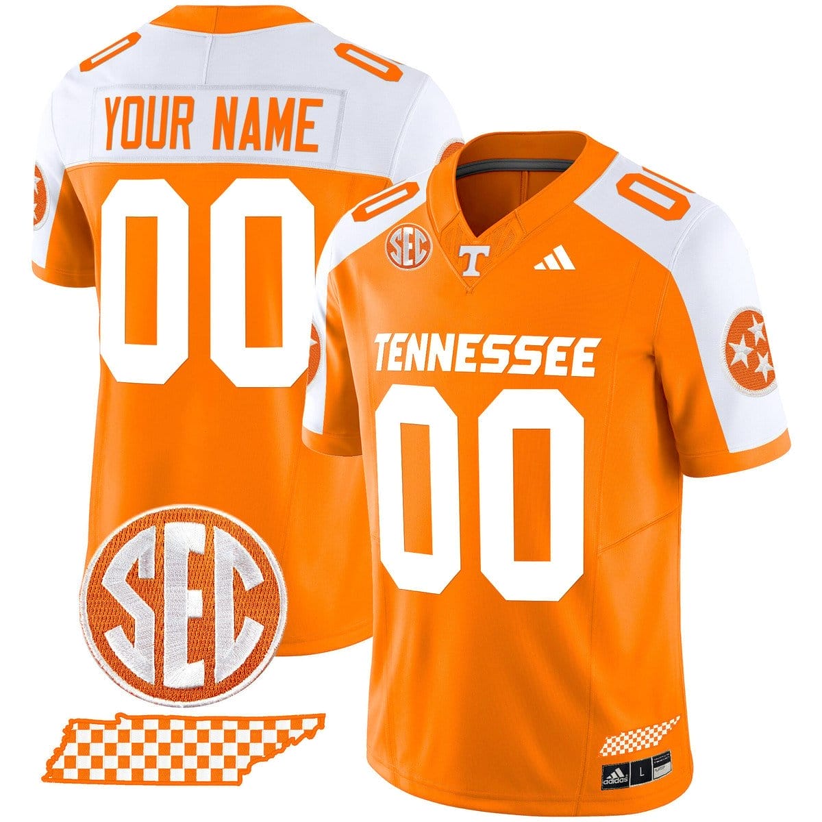 Custom Tennessee Vols Jersey Rebrand 2026 Checkerboard Stitched 4 Custom Tennessee Vols Jersey Rebrand 2026 Checkerboard Stitched - Image 4