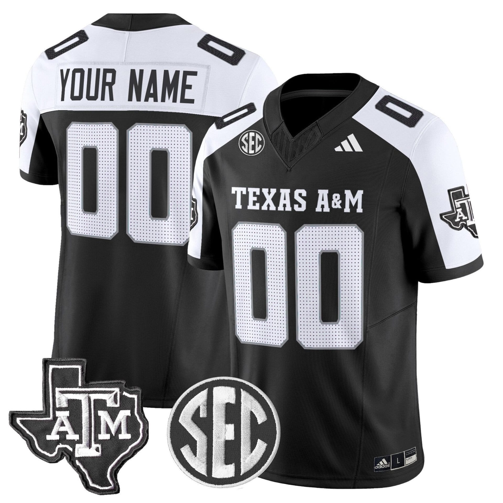 Custom Texas A&M Aggies Jersey Name, Number  2025 Vapor Stitched - Image 3