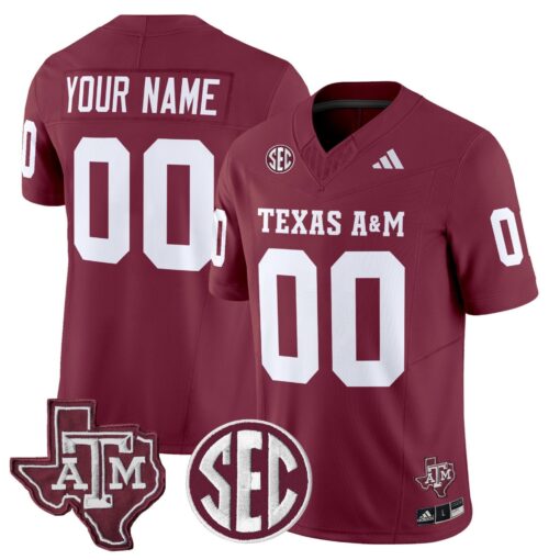 Custom Texas A&M Aggies Jersey Name, Number  2025 Vapor Stitched - Image 5