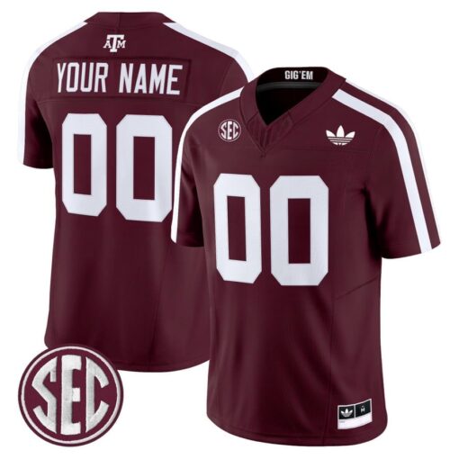 Custom Texas A&M Aggies Jersey Name, Number 2025 Vapor V2 Stitched - Image 5