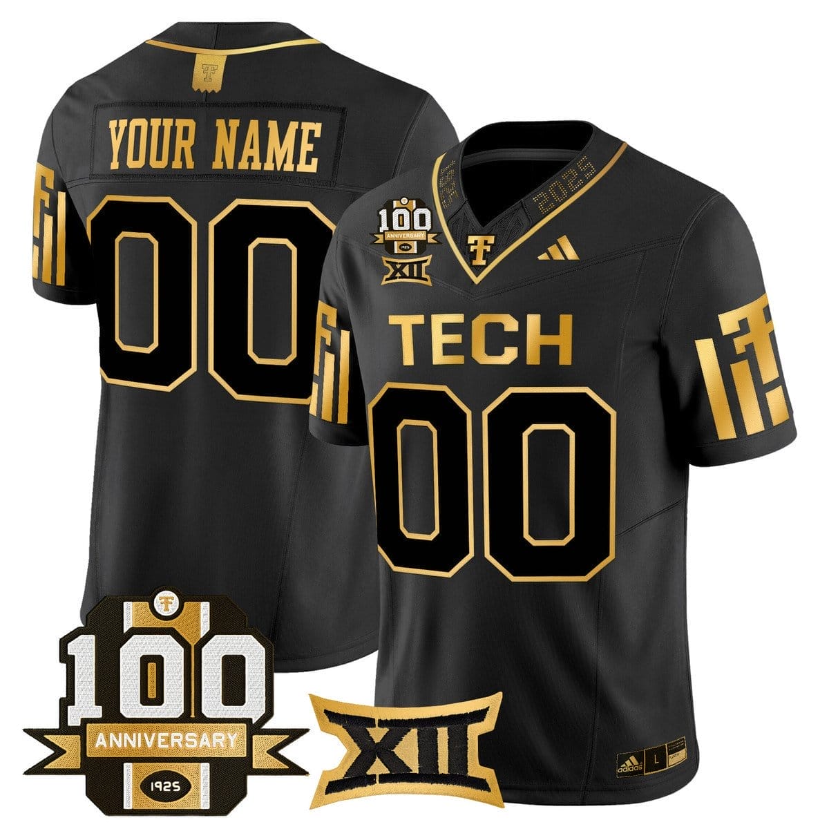Custom Texas Tech Red Raiders Jersey 2025 100th Anniversary Stitched Alternate 2 Custom Texas Tech Red Raiders Jersey 2025 100th Anniversary Stitched Alternate - Image 2