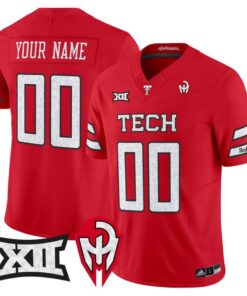 Custom Texas Tech Red Raiders Jersey Too Cold Vapor Limited Stitched Red