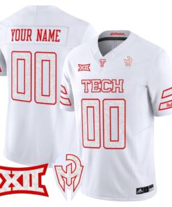 Alternative view of Custom Texas Tech Red Raiders Jersey Too Cold Vapor Limited Stitched