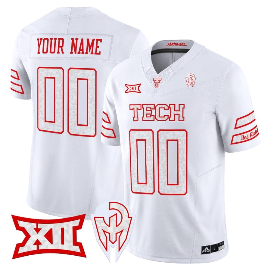 Custom Texas Tech Red Raiders Jersey Too Cold Vapor Limited Stitched - Image 2
