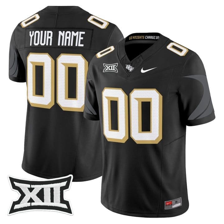Custom UCF Knights Jersey Name, Number 2025 Vapor Limited Stitched 1 Custom UCF Knights Jersey Name, Number 2025 Vapor Limited Stitched