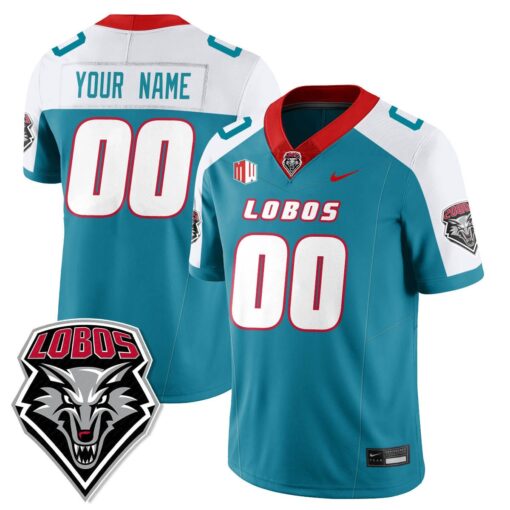 Custom UNM Lobo Football Jersey Name, Number 2025 All Stitched