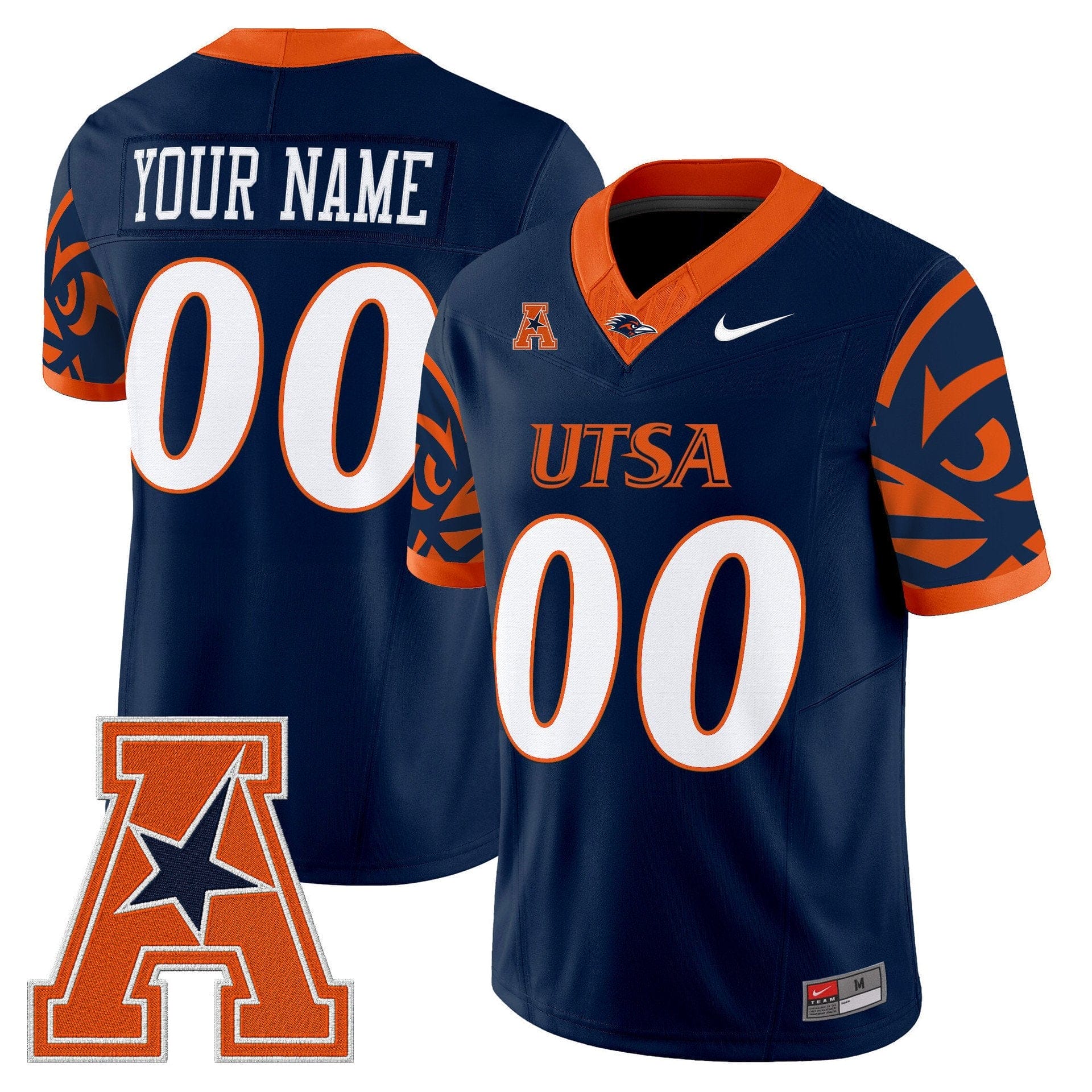 Custom UTSA Roadrunners Jersey 2025 Vapor Limited V2 Stitched - Image 2