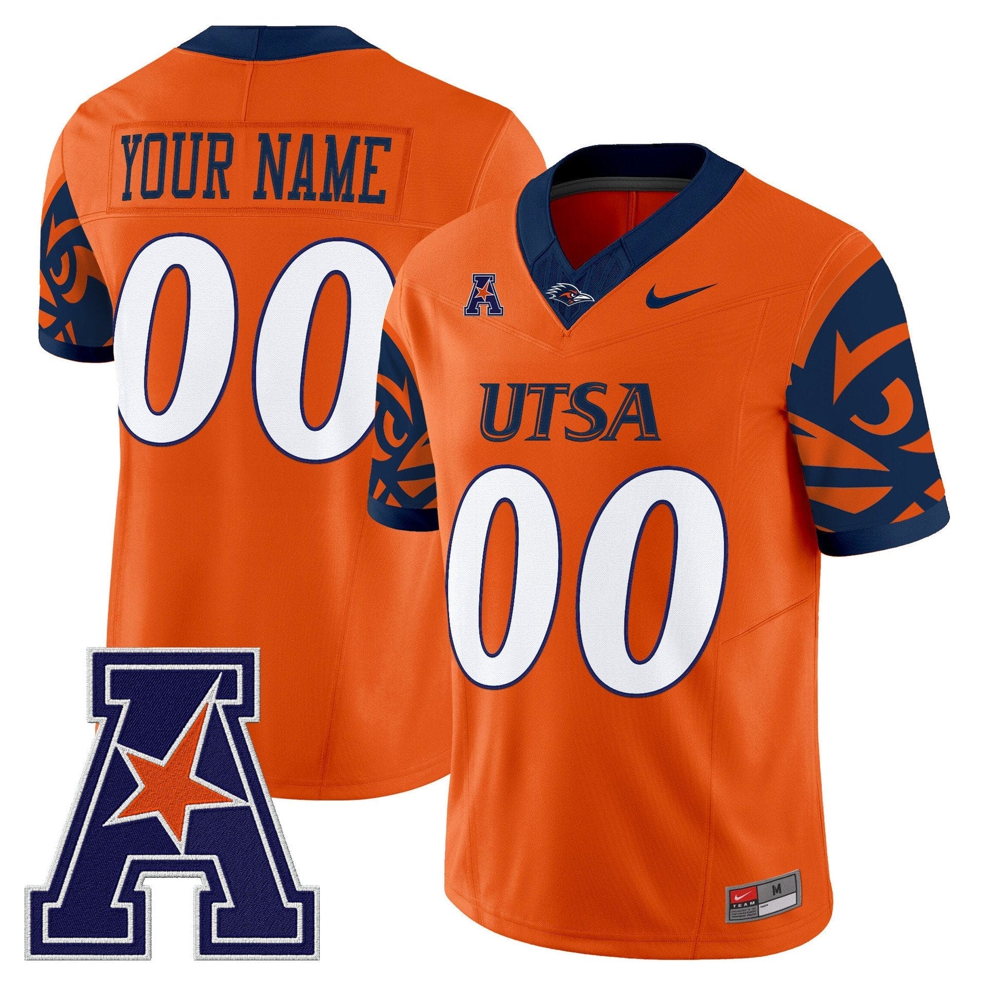 Custom UTSA Roadrunners Jersey 2025 Vapor Limited V2 Stitched - Image 3