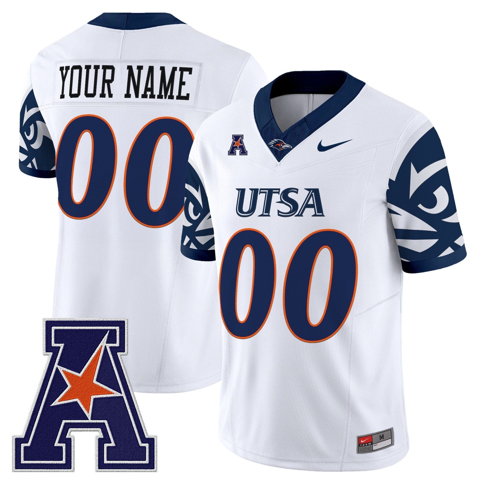 Custom UTSA Roadrunners Jersey 2025 Vapor Limited V2 Stitched