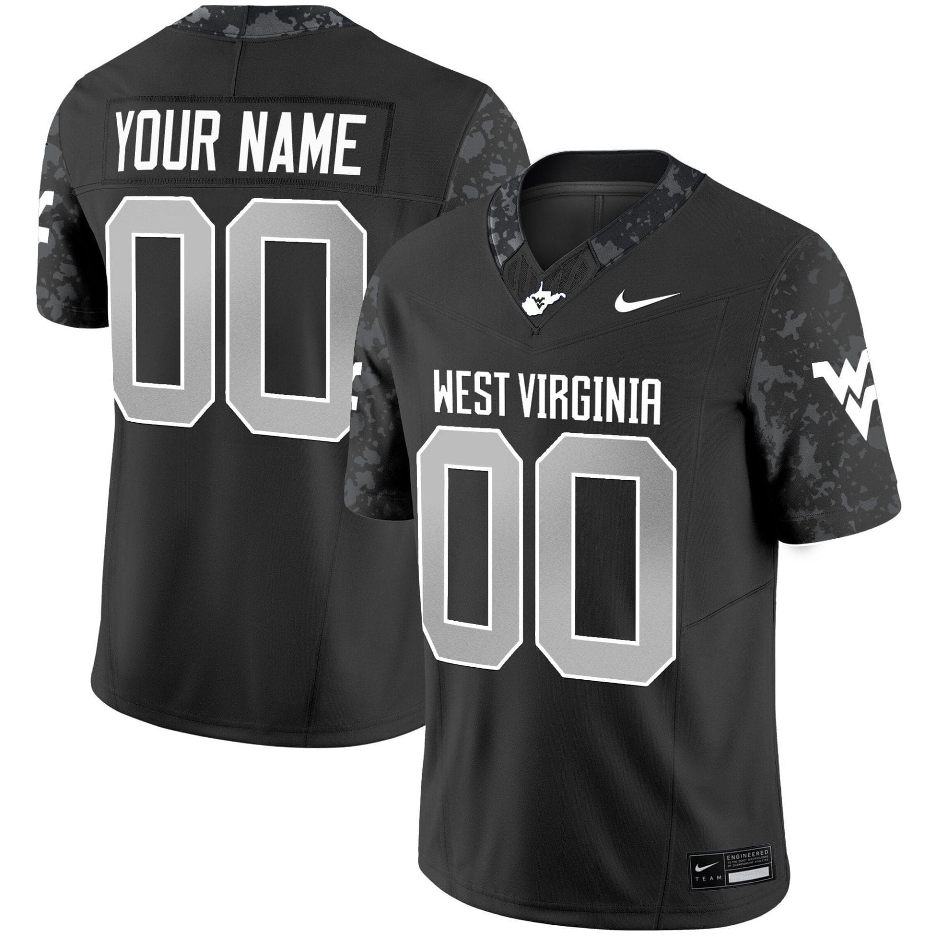 Custom West Virginia Mountaineers Jersey 2025 Vapor Limited Stitched