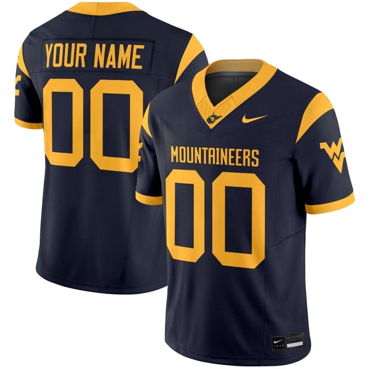 Custom West Virginia Mountaineers Jersey 2025 Vapor Limited Stitched - Image 3