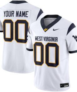 Alternative view of Custom West Virginia Mountaineers Jersey 2025 Vapor Limited Stitched