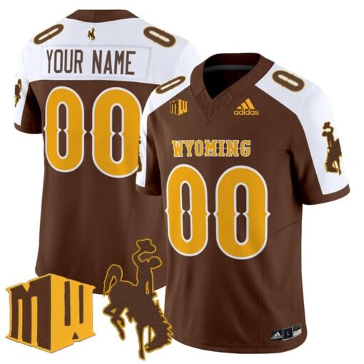 Custom Wyoming Cowboys Jersey Name, Number 2025 Vapor Limited Stitched - Image 2