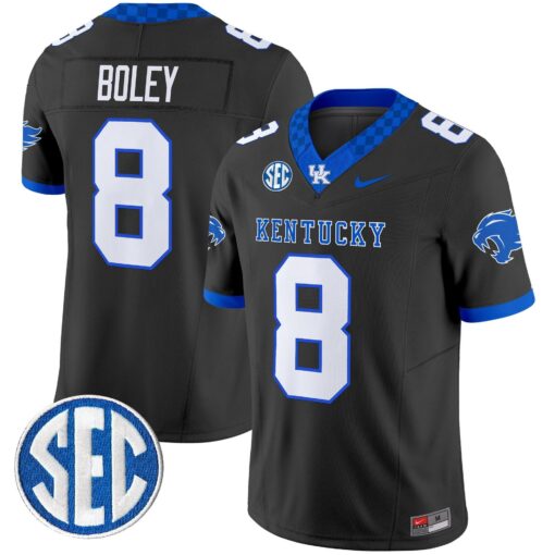 Cutter Boley Jersey #8 Kentucky Wildcats 2025 Limited Stitched
