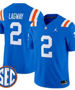DJ Lagway Jersey 2 Florida Gators 1960s Throwback Vapor Limited Royal