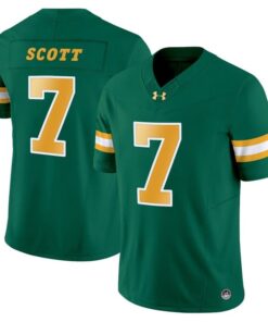 DJ Scott Jersey 7 North Dakota State Bison Vapor Limited Stitched Green
