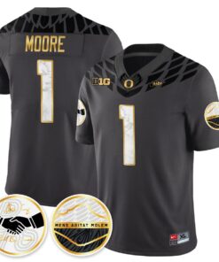 Dakorien Moore Jersey 1 Oregon Ducks 2025 Shoe Duck Stitched Black 77daabf4 6f99 4da1 988d 8bcce8e4d0e0