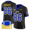 Dallas Goedert Jersey 86 South Dakota State Jackrabbits 2025 Stitched Black