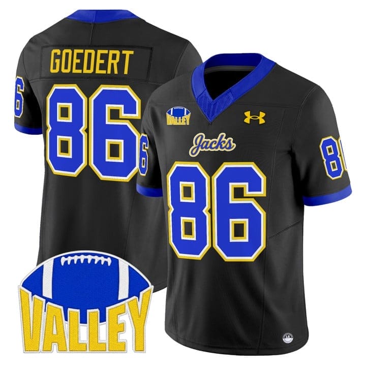 Dallas Goedert Jersey #86 South Dakota State Jackrabbits 2025 Stitched