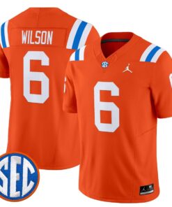 Alternative view of Dallas Wilson Jersey #6 Florida Gators 1960s Throwback Vapor Limited