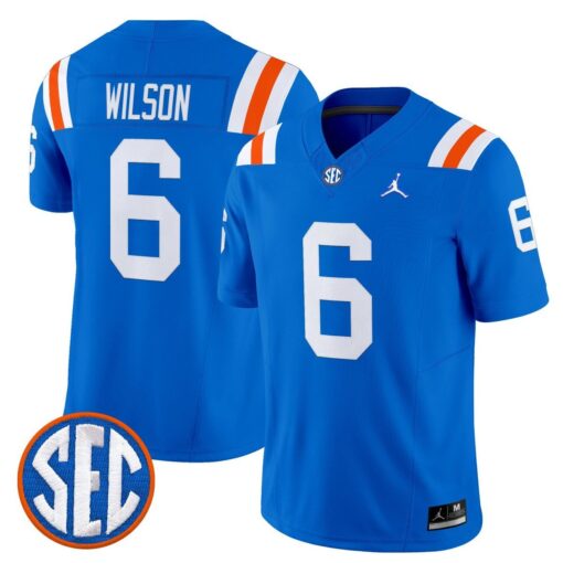 Dallas Wilson Jersey #6 Florida Gators 1960s Throwback Vapor Limited - Image 4