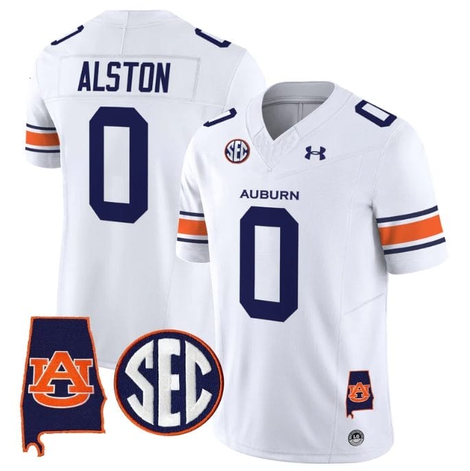 Damari Alston Jersey #0 Auburn Tigers 2025 Alabama Patch Stitched - Image 2